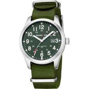Mens Military Watch Nylon Strap Easy Read Dial Waterproof Glow in Dark